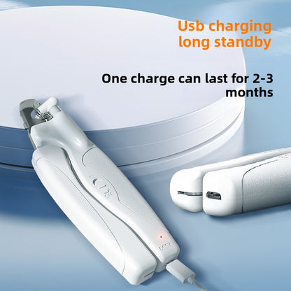 Pet nail clipper with LED light