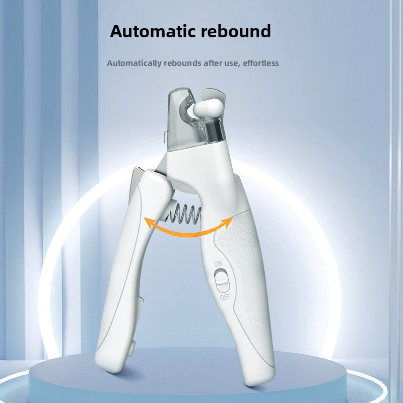 Pet nail clipper with LED light