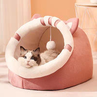 Semi-Enclosed Pet Bed